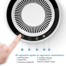 Kép 5/8 - Levoit H132XR Légtisztító Éjszakai Fénnyel LV-H132-XR