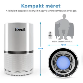 Kép 7/8 - Levoit H132XR Légtisztító Éjszakai Fénnyel LV-H132-XR