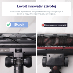 Kép 17/22 - Levoit VortexIQ Flex Plus 2 az 1-ben Vezetéknélküli Porszívó LSV-VF401P-AEU